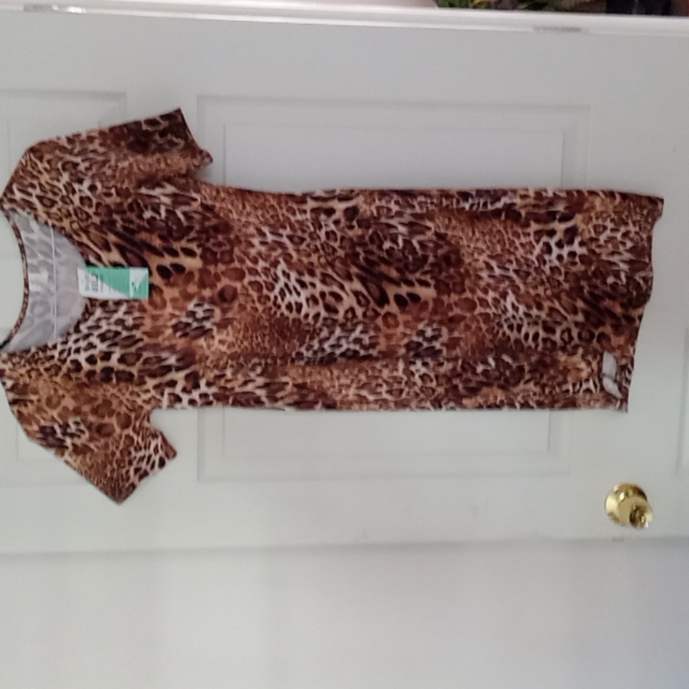 Leopard print dress size L